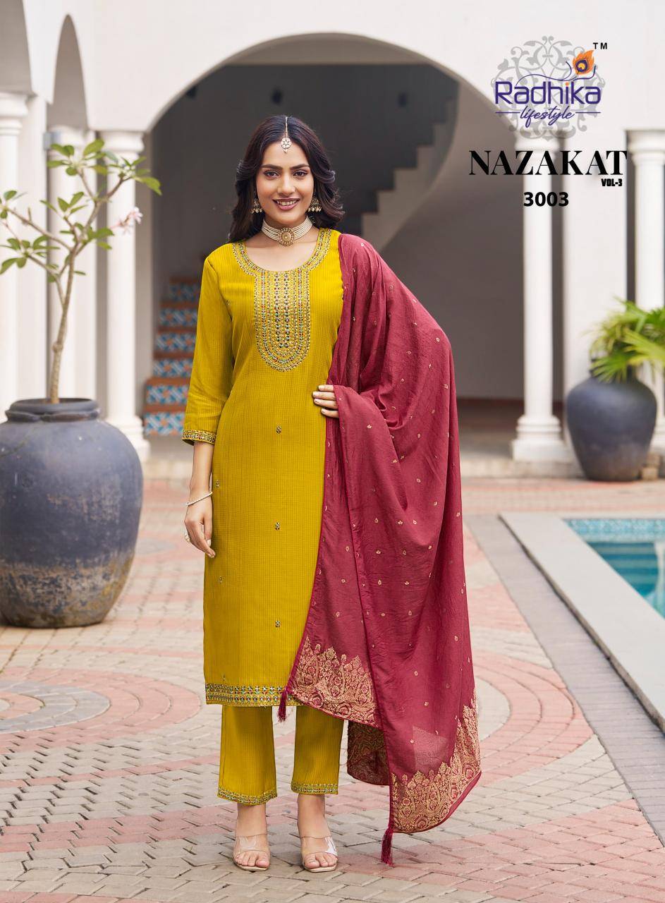 Radhika nazakat vol 3 Kurti manufacturers in India